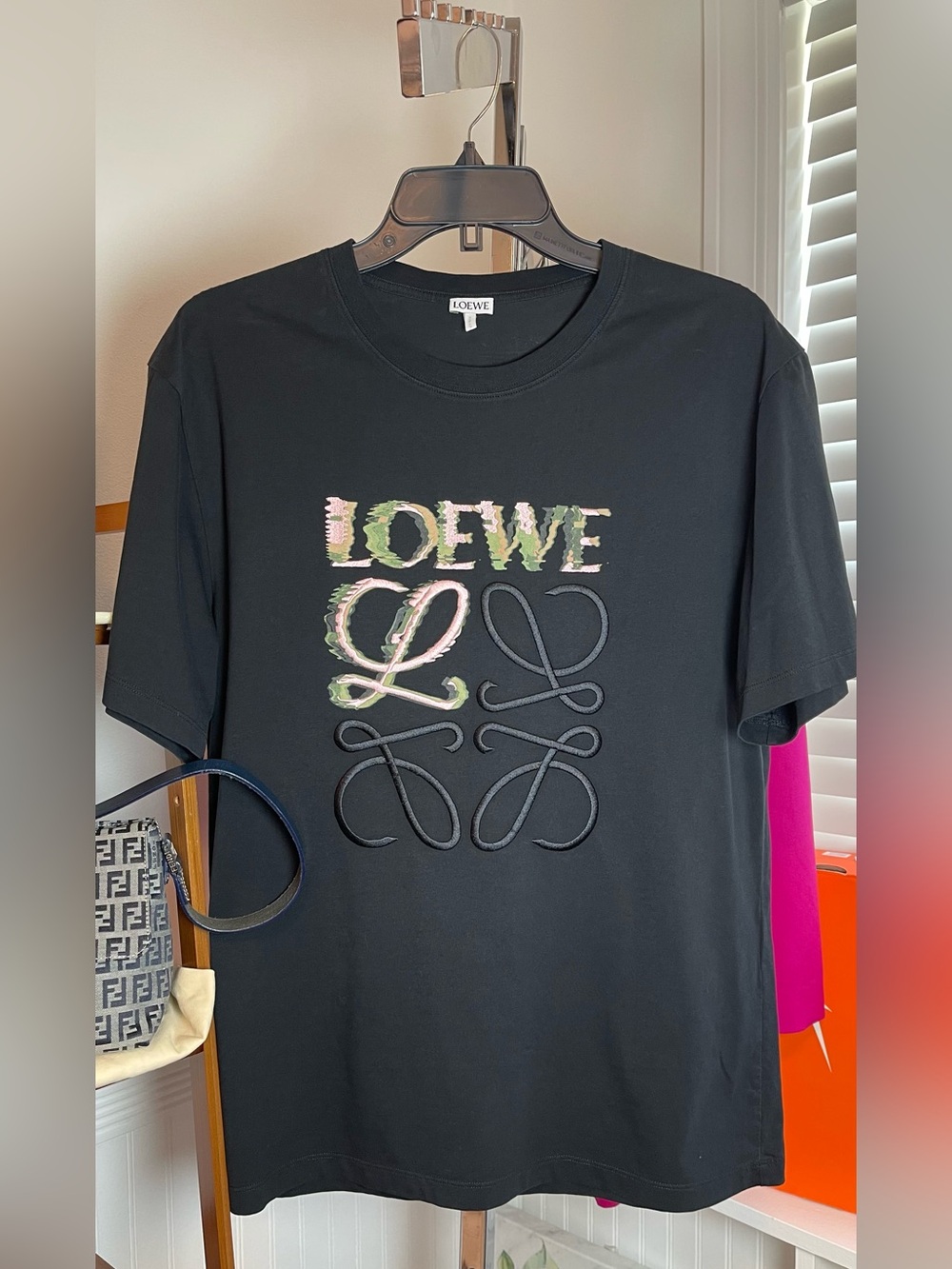 Loewe Authentic Small with Multicolor Embroidered Logo